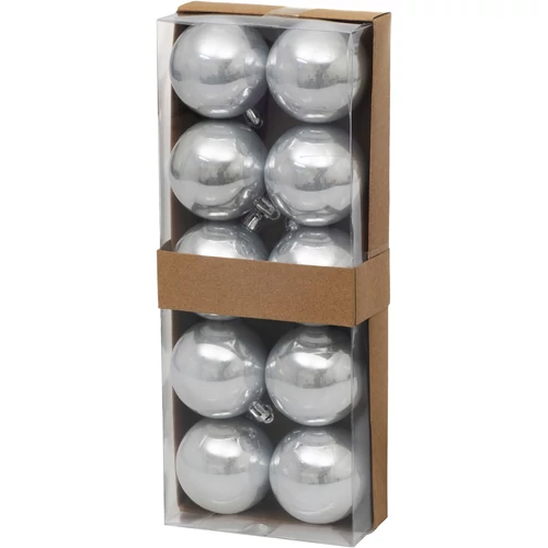Gömbök MagicHome Karácsony, 10 db, fehér, karácsonyfára, 5 cm