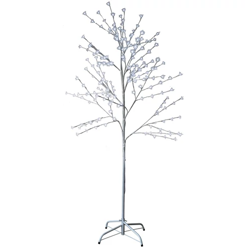 Díszfa MagicHome Cherry Tree, 180 cm, fehér, hideg fehér LED, 230 V, IP44, kültéri