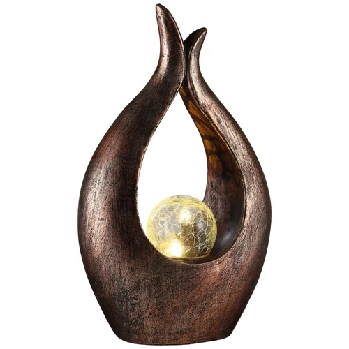 Dísz Strend Pro Garden, Namaste, 17,2x9,5x29 cm, polirezin, üveg, napelemes