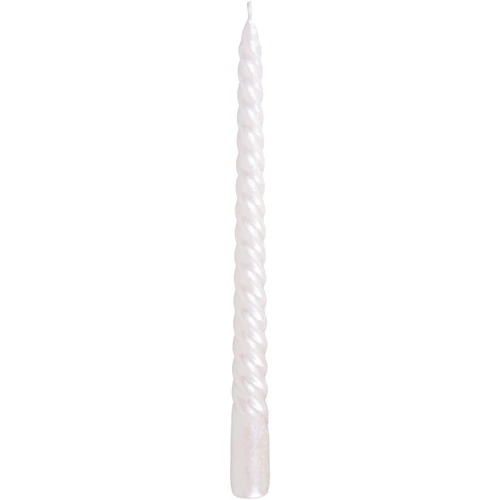 Gyertya MagicHome, karácsonyi, 25 cm, csomag 2 db, fehér, spirális, csavart