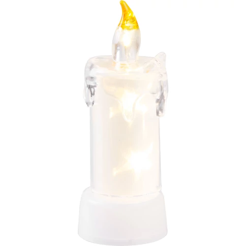 Gyertya MagicHome Karácsony, 3x LED, meleg fehér, beltéri, 5x13,5 cm