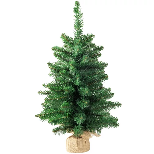 Karácsonyfa MagicHome Karácsonyi Leo, juta zsákos jegenyefenyő, extra sűrű, 60 cm