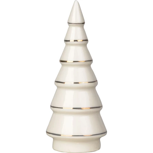 Dekoráció MagicHome, Fácska, fehér, porcelán, 4,5x4,5x11,2 cm