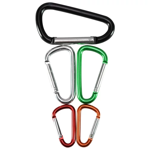Karabiner készlet HF248142, fém, színes, 5 db