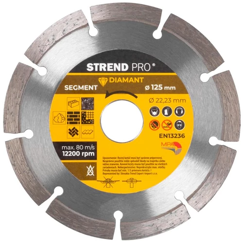 Tárcsa Strend Pro 521A, 125 mm, gyémánt, szegmentált