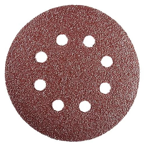 Csiszolókorong KONNER D38, 150 mm, P120, lyukakkal, csiszoló, kerek, csomag 10 db