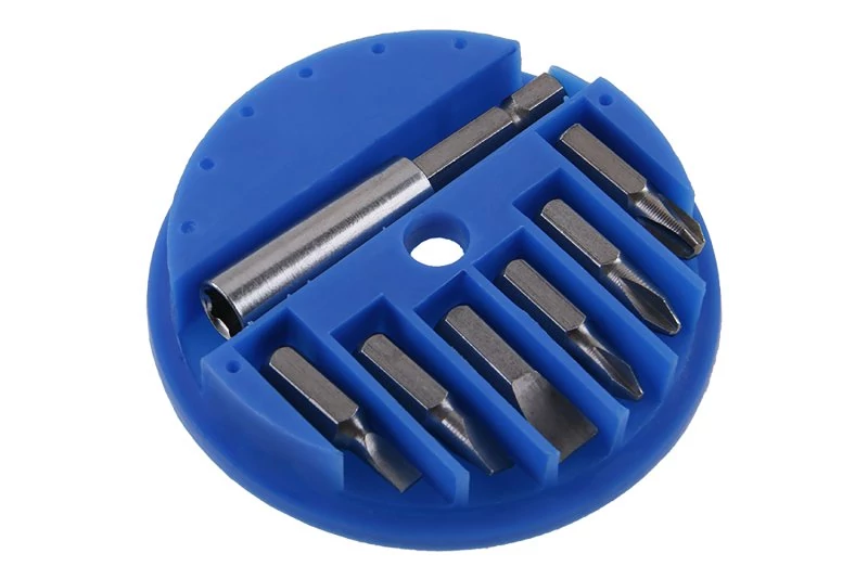 Lev bit és adapter készlet, 7 részes, mágneses, FL, PH, Hobby