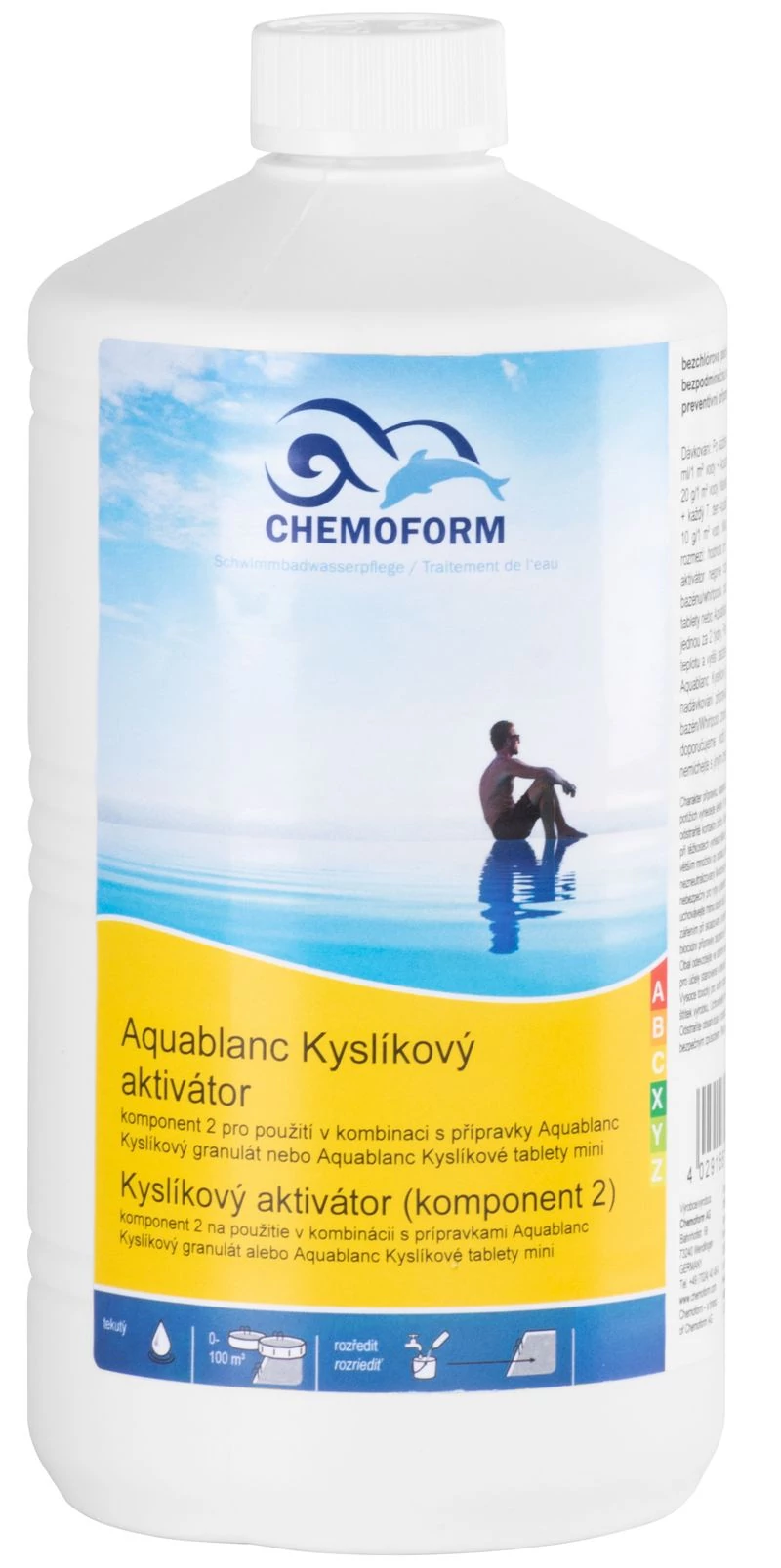 Készítmény Chemoform 0590, medencéhez, Oxigén aktivátor, 1 liter