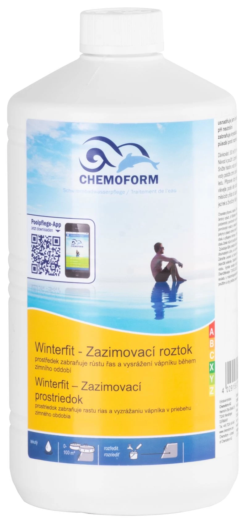 Készítmény Chemoform 0702, medencéhez, Teleltető oldat, 1 liter