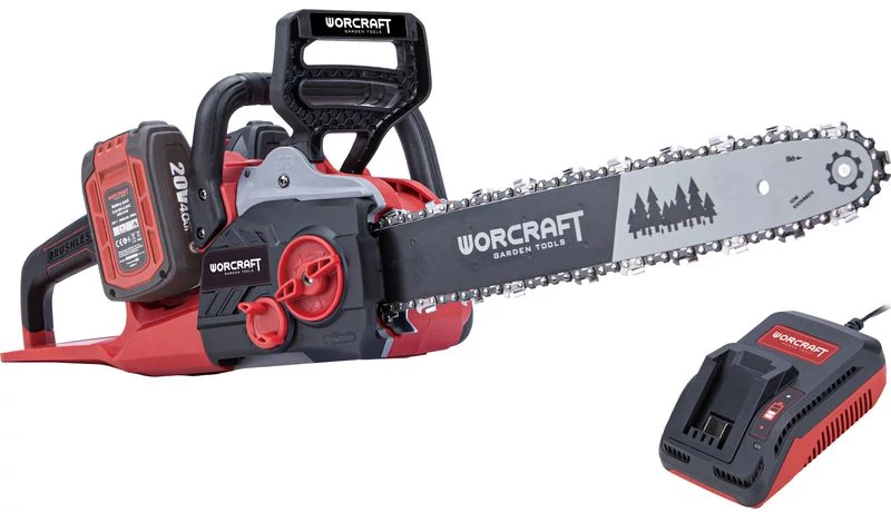 Készlet Worcraft WSET-06, S20Li ShareSYS, láncfűrész, töltő, 2x 4.0 Ah akkumulátor