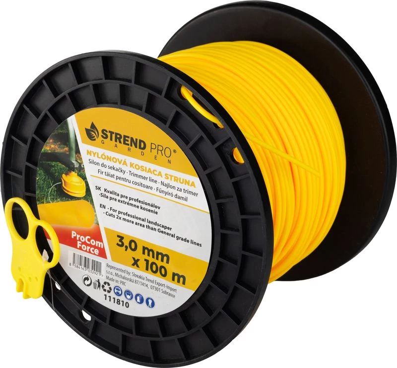 Damil vágáshoz ProCom Force 3,0 mm, midi Spool H-100 m, vágóval, kerek