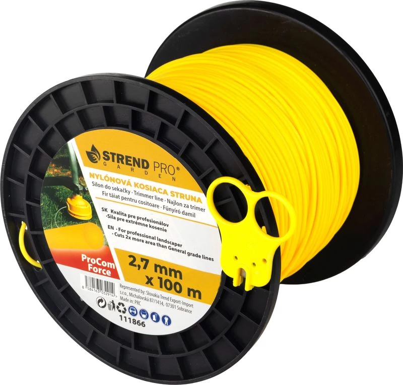 Damil vágáshoz ProCom Force 2,7 mm, midi Spool H-100 m, vágóval, kerek