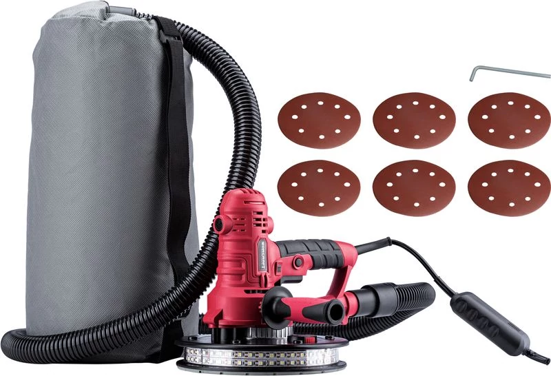Csiszoló Worcraft DS08-180, 800W, 180 mm, gipszkartonhoz porzsákkal, LED világítás