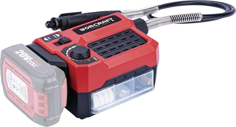 Csiszoló Worcraft CEMG-S20Li, ShareSYS, 20V Li-Ion, mini, egyenes, fúráshoz és csiszoláshoz