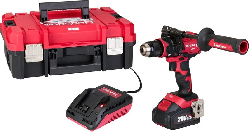 Készlet Worcraft XCUBE004 ShareSYS Toolbox, szénkefe nélküli csavarhúzó CHD-S20LiBH, 1x 4.0 Ah akkum
