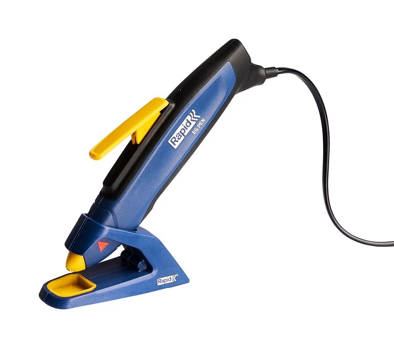 Pisztoly RAPID EG PEN, forró ragasztó toll díszítéshez állvánnyal, forró ragasztópisztoly, olvasztó,