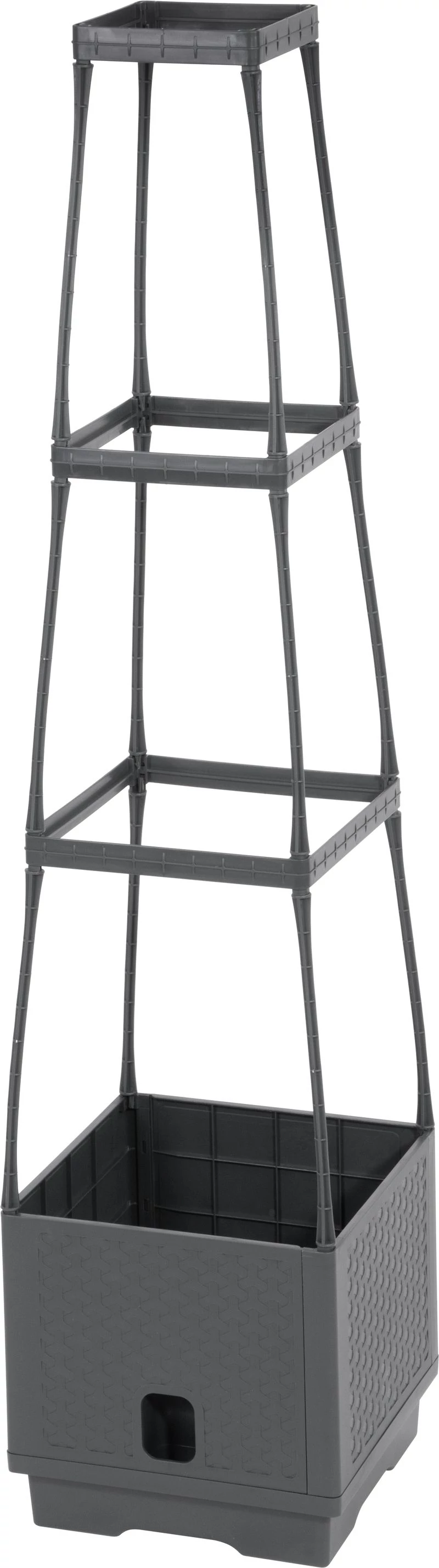 Virágcserép Strend Pro Herrison FP8018, támasztótoronnyal, 250x250x1050 mm