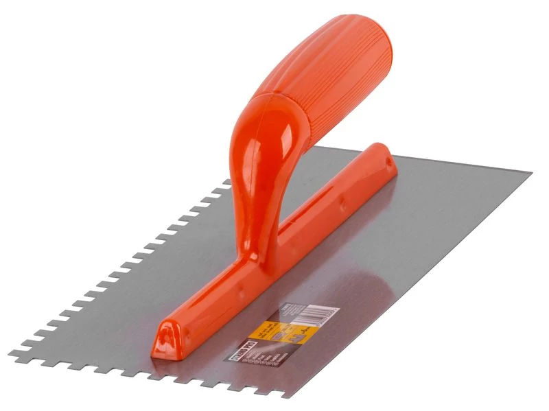 Simító Strend Pro 0812.041 Basic, OrangeHand, műanyag nyél, 280x130 mm, 4 mm-es fogazású, acél