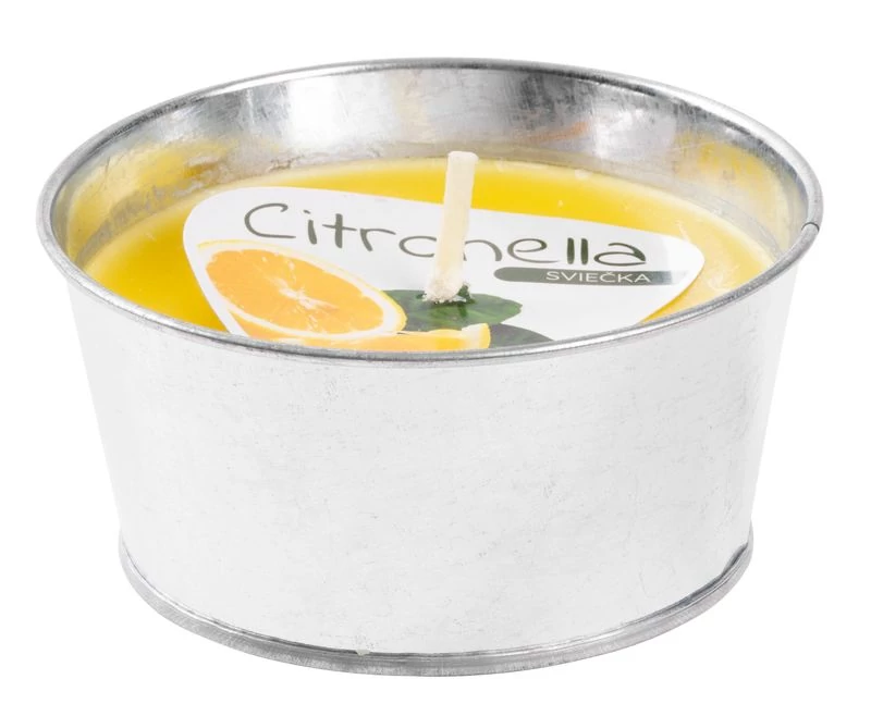 Gyertya Citronella CB146, rovarriasztó, vödörben, 130 g, 120x60 mm