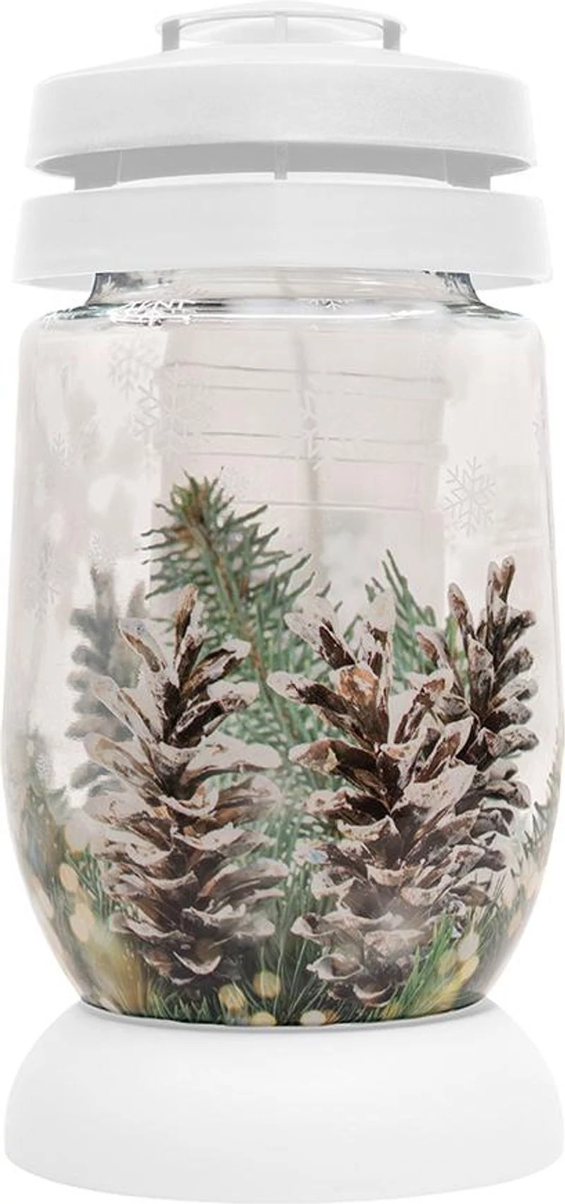 Mécses Bolsius S07 3D Karácsonyi, fenyőtű, 22,4 cm, sírra, 36 órás töltettel