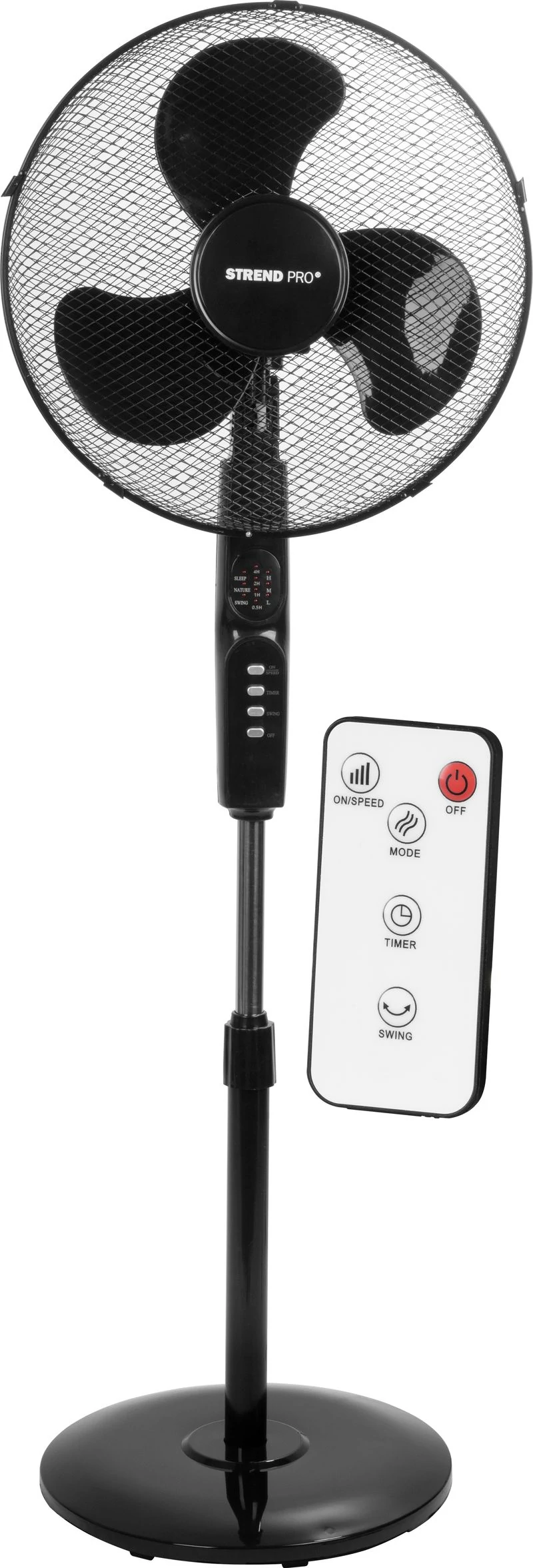 Ventilátor Strend Pro, álló, távirányítóval, 40 cm, 45 W