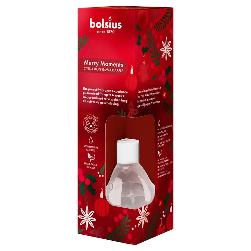 Diffúzor Bolsius True Glow, 60 ml, alma/fahéj