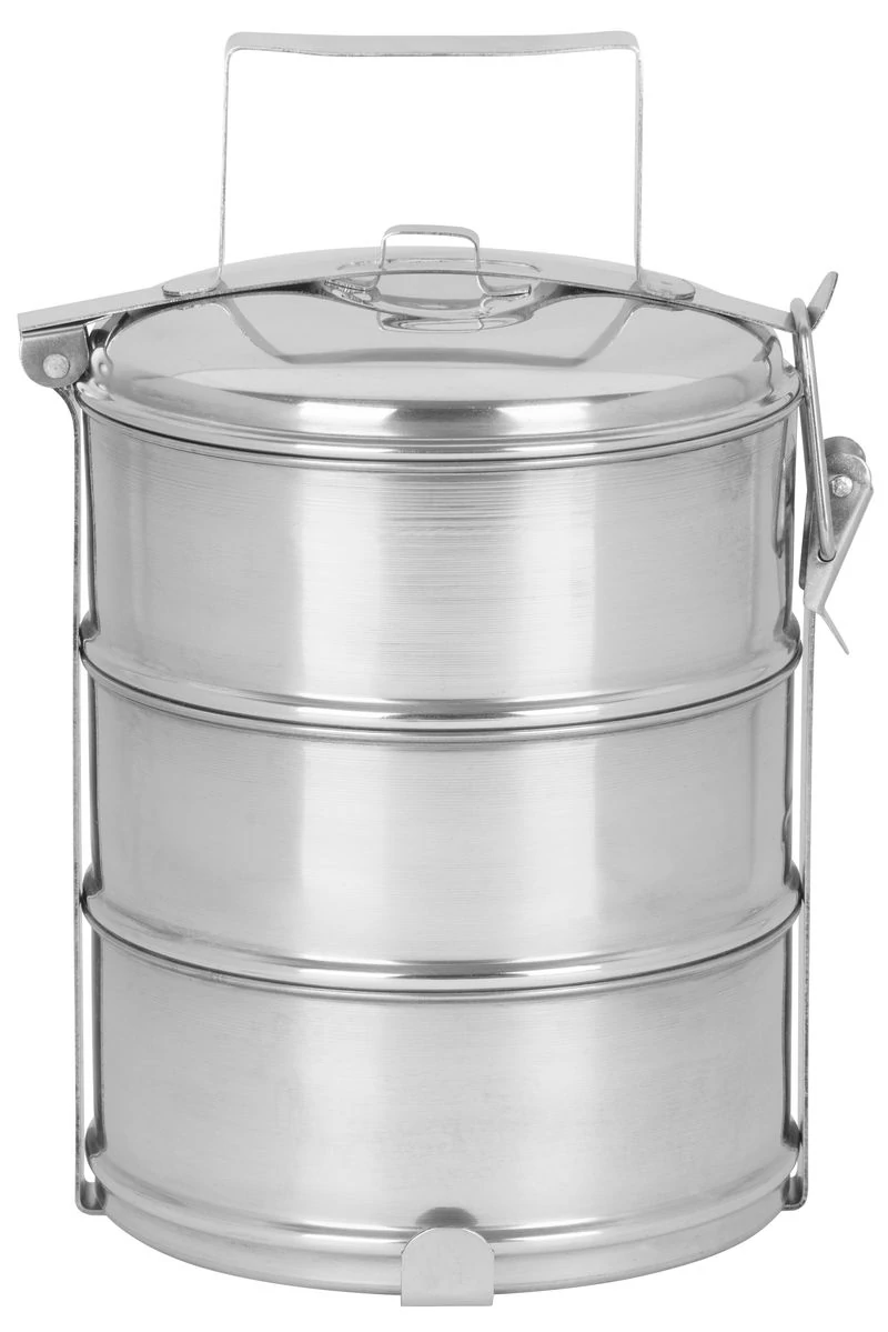 Ételhordó MagicHome SS682, rozsdamentes acél, 3x 1200 ml, 16,8x26,5 cm