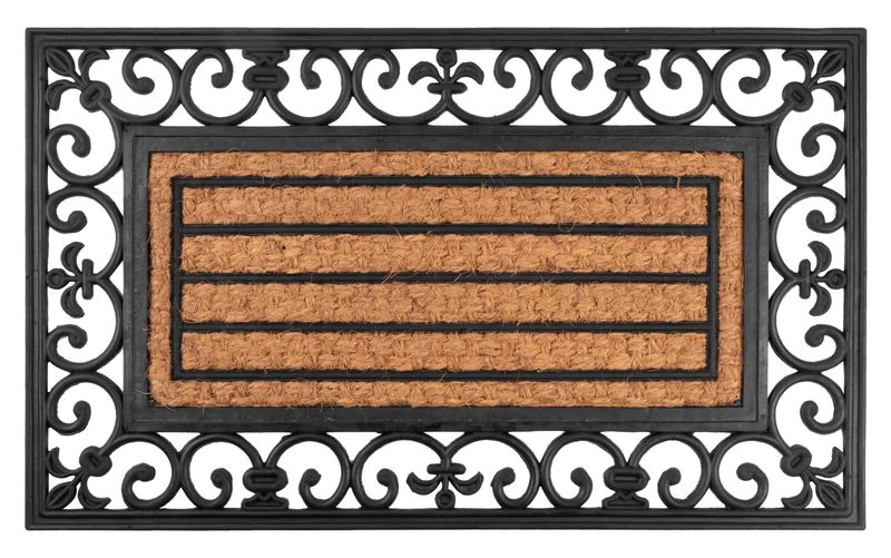 Lábtörlő MagicHome RBP 156, bejárati, Dísz, 45x75 cm, gumi/panama