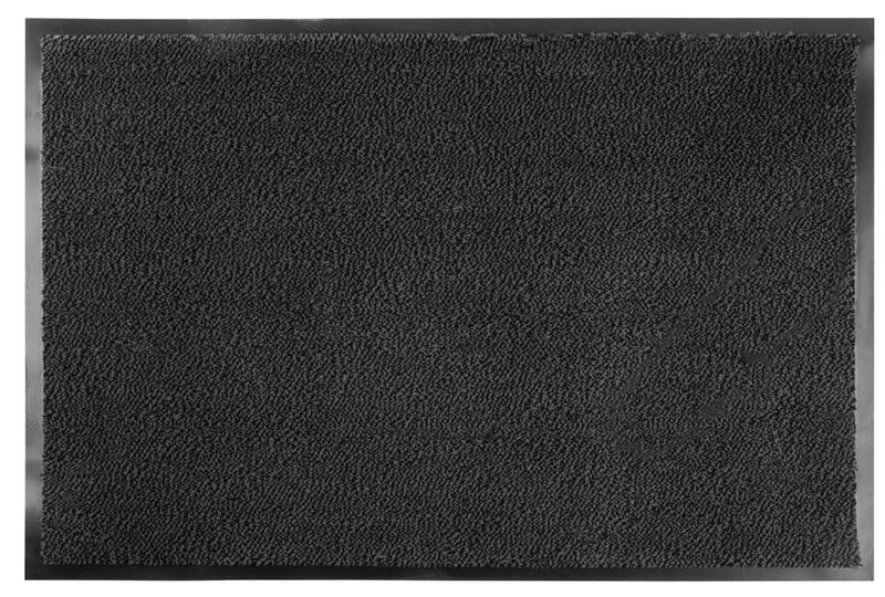 Lábtörlő MagicHome CPM 304, bejárati, 60x90 cm, fekete/szürke