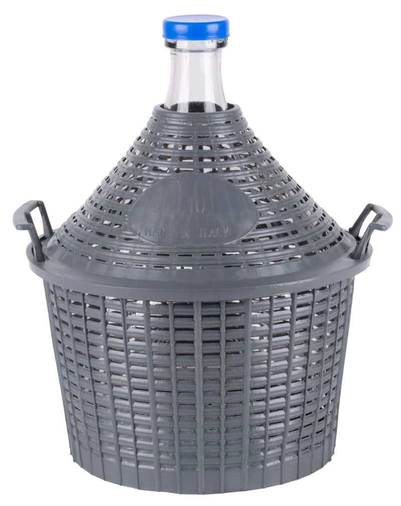 Demizson Strend Pro Cada Inco, 10 liter, üveg, borhoz és pálinkához, műanyag fedél