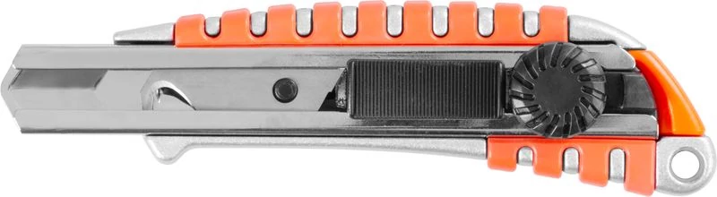 Kés Strend Pro UKX-867-8, 18 mm, tördelhető pengéjű, kerékkel, horog penge, alu/műanyag