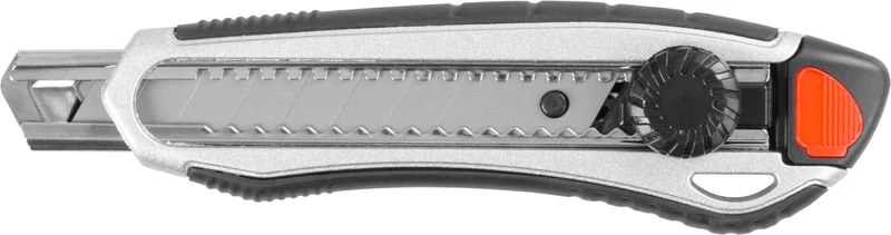 Kés Strend Pro UKX-8100-2, 18 mm, tördelhető pengéjű, kerékkel, alu/műanyag