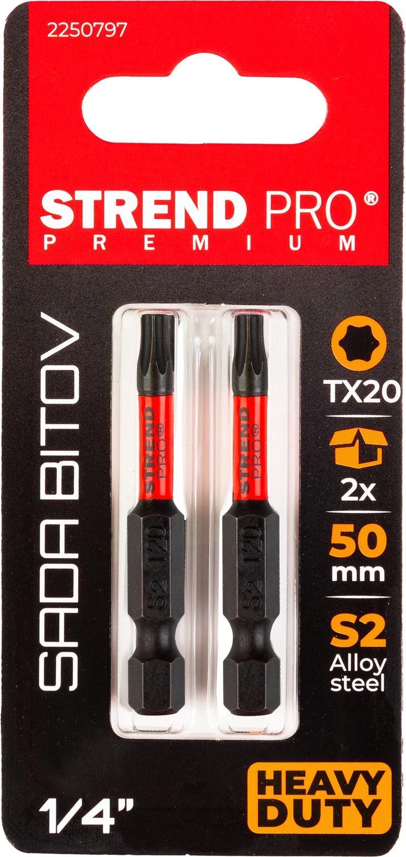Bit Strend Pro Premium Torx, T 20, csomag 2 db