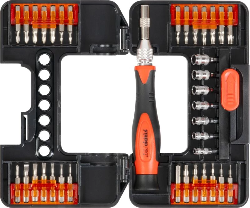 Csavarhúzó készlet Strend Pro Premium, 37 részes, torx + lapos + Phillips