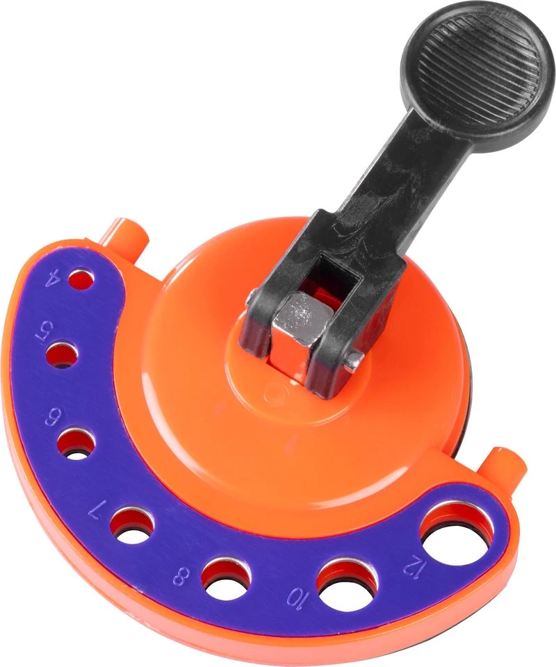 Sablon Strend Pro, furatok fúrásához, tapadókoronggal, 4-12 mm