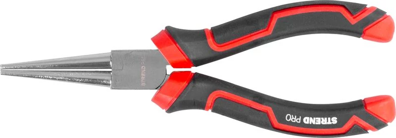 Fogó Strend Pro Premium ComfortGrip DL415, 160 mm, kerek pofákkal, egyenes, biztosítógyűrűkhöz