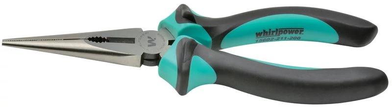 Fogó Whirlpower® 15602-211 200 mm, hosszú orrú, Cr-V, Satin, DIN5745