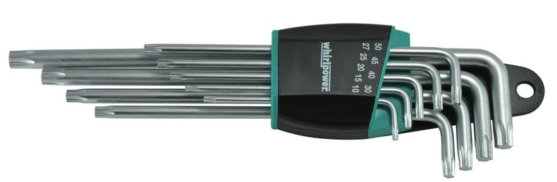 Kulcs készlet Whirlpower® 158-1109, 9 részes, hosszított, Torx, ExtraLong