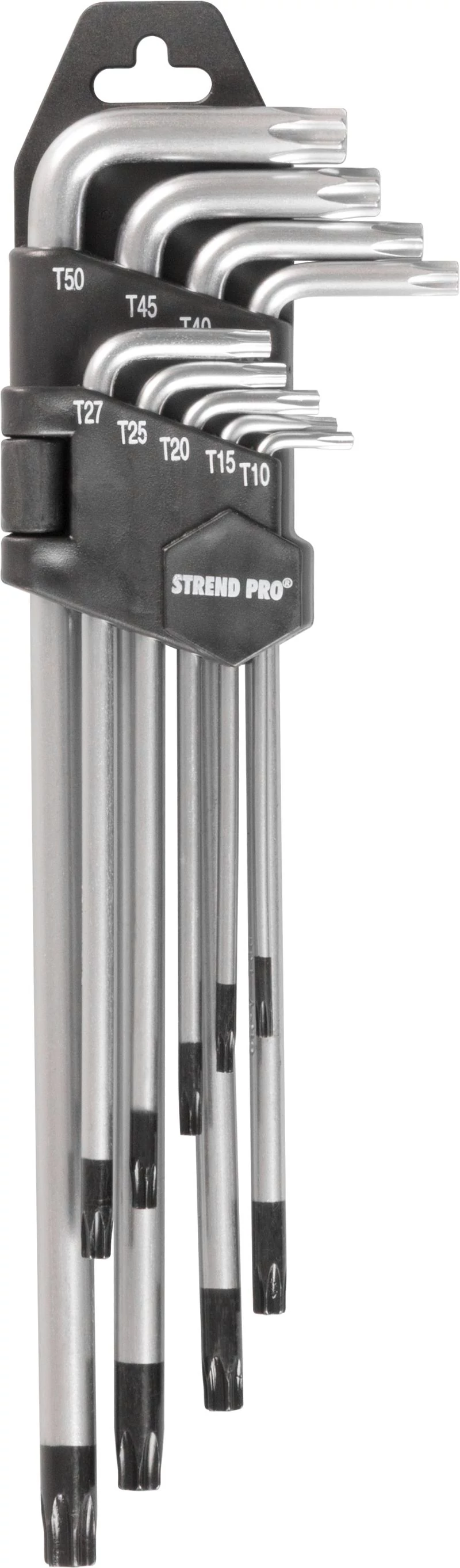 Kulcs készlet Strend Pro HK0259, 9 részes, T10-T50, Torx, belső