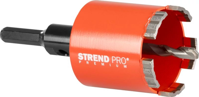 Koronafúró Strend Pro Premium, 68x68 mm, M16 menet, 5 fog, fúrókorona