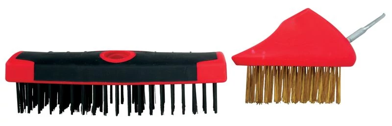 Kefe csiszoláshoz Strend Pro ComfortGrip CG1630F, térkőhöz + teleszkópos nyél, 3 részes készlet