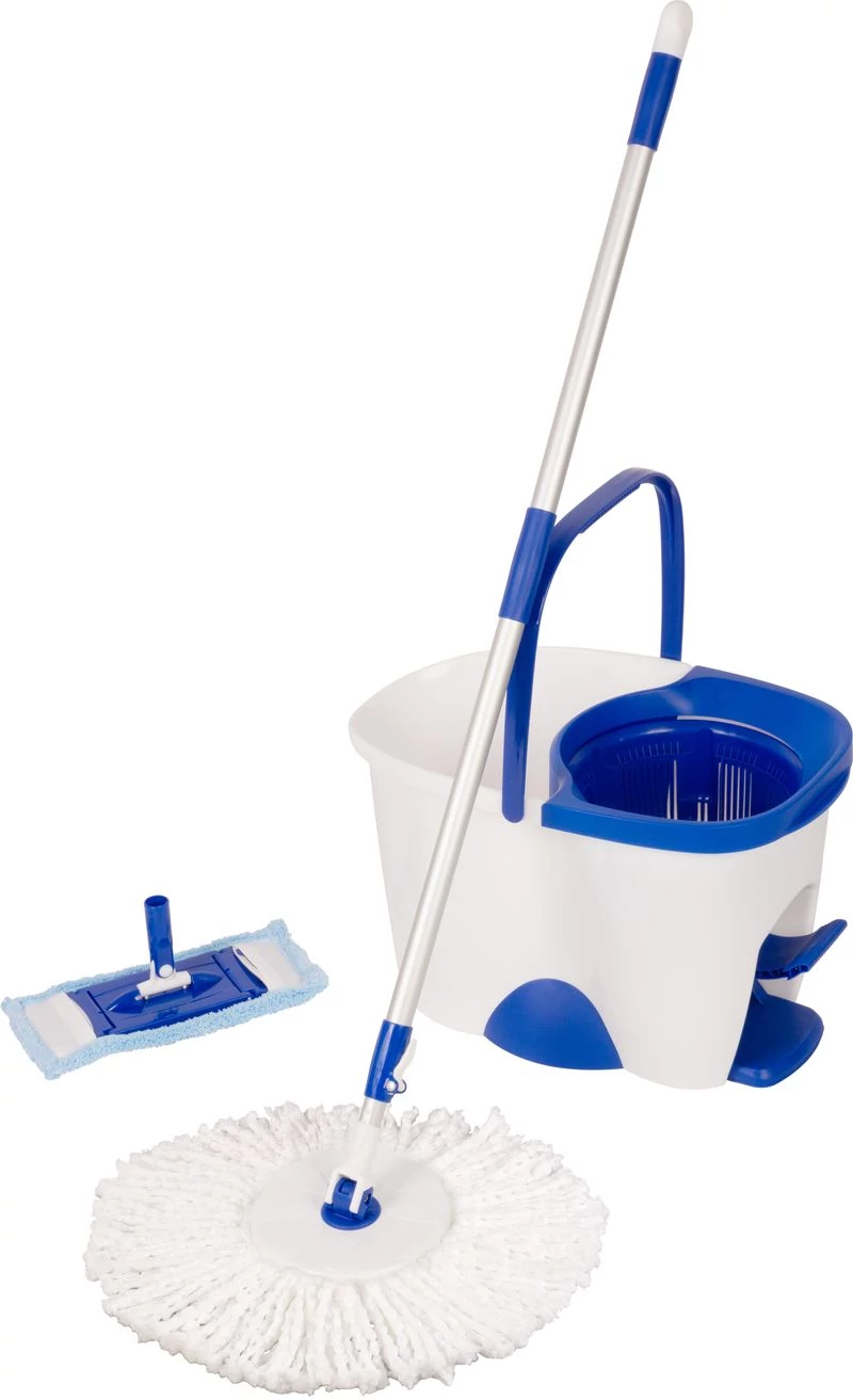 Takarítókészlet Neco TORNADO Spin Mop, forgó felmosó + 18 literes vödör, mikroszálas, PP, ABS