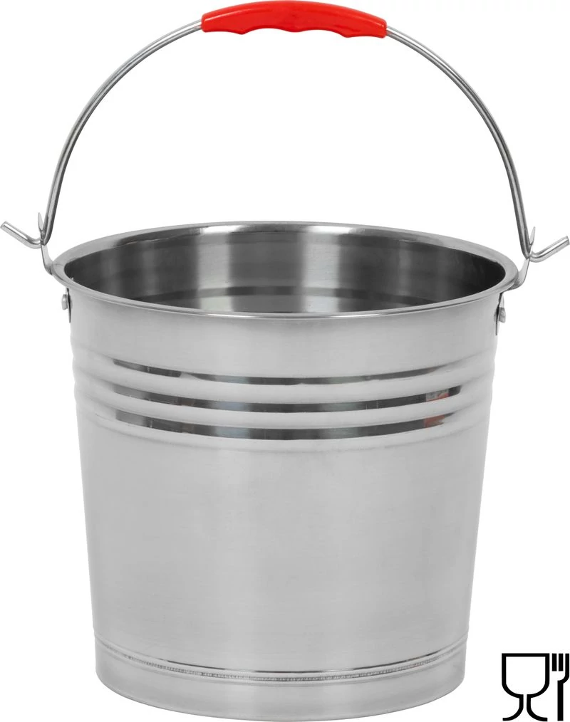 Vödör Strend Pro, 5 literes, rozsdamentes acél