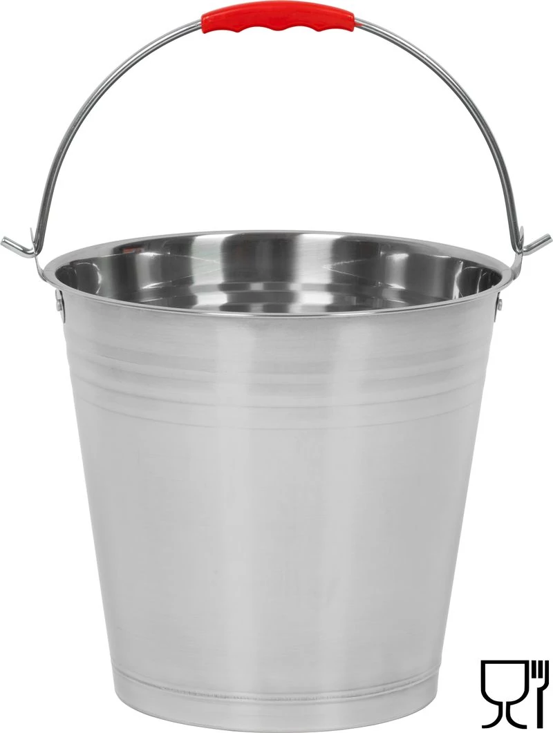 Vödör Strend Pro, 10 literes, rozsdamentes acél