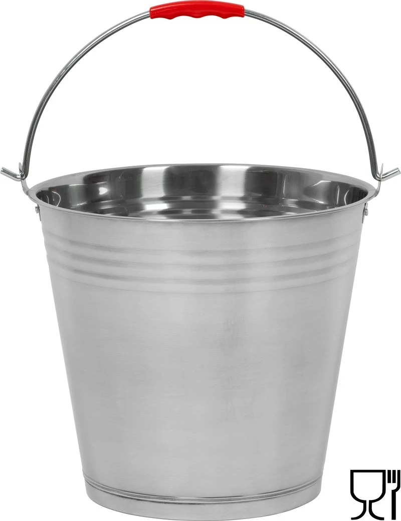 Vödör Strend Pro, 15 literes, rozsdamentes acél