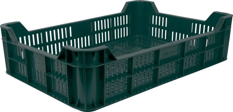 Láda gyümölcs és zöldség tárolására M10, 21 liter, max. 10 kg, 60x40x15 cm, perforált, PE