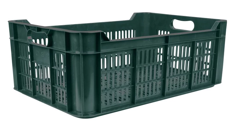 Láda gyümölcs és zöldség tárolására M20, 48 liter, max. 20 kg, 60x40x21,5 cm, perforált, PE