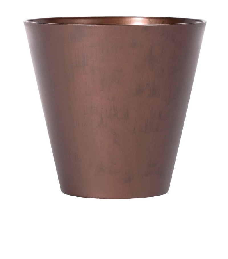 Virágcserép TUBUS Corten, 400x373 mm, réz hatású