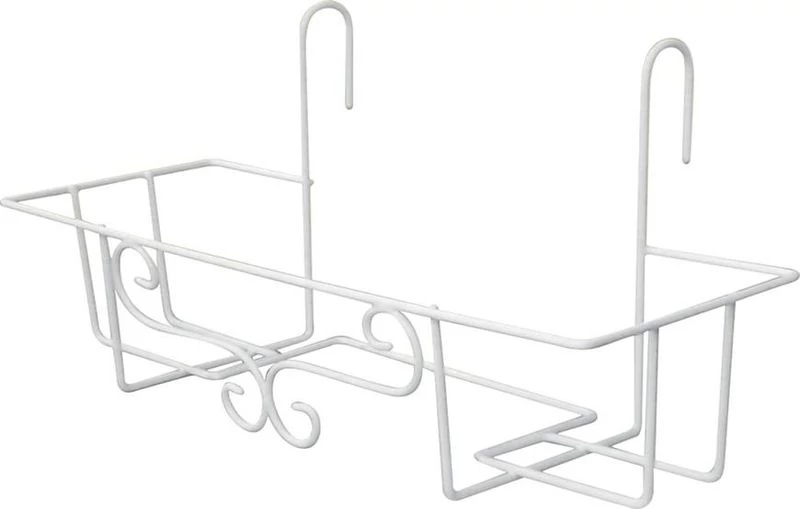 Tartó Strend Pro, akasztó, fém, virágtartóhoz, korlátra, 65 cm