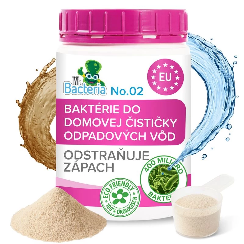 Aktivátor Mr.Bacteria No.2, szennyvíztisztítóhoz, 500 g